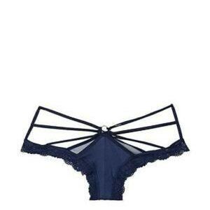 NWT VS Ensign Blue Strappy Cheeky Panty Small
